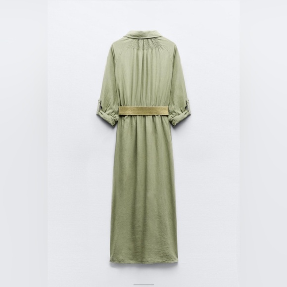 Zara Jure Belt Shirtdress. New With Tags. - Picture 7 of 9